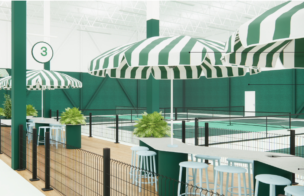 Rendu de La Station Pickleball à Saint-Apollinaire